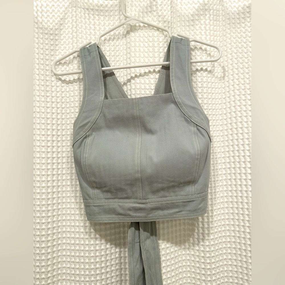 Love, Bonito Fawn Padded Tie Back Top Size M/6